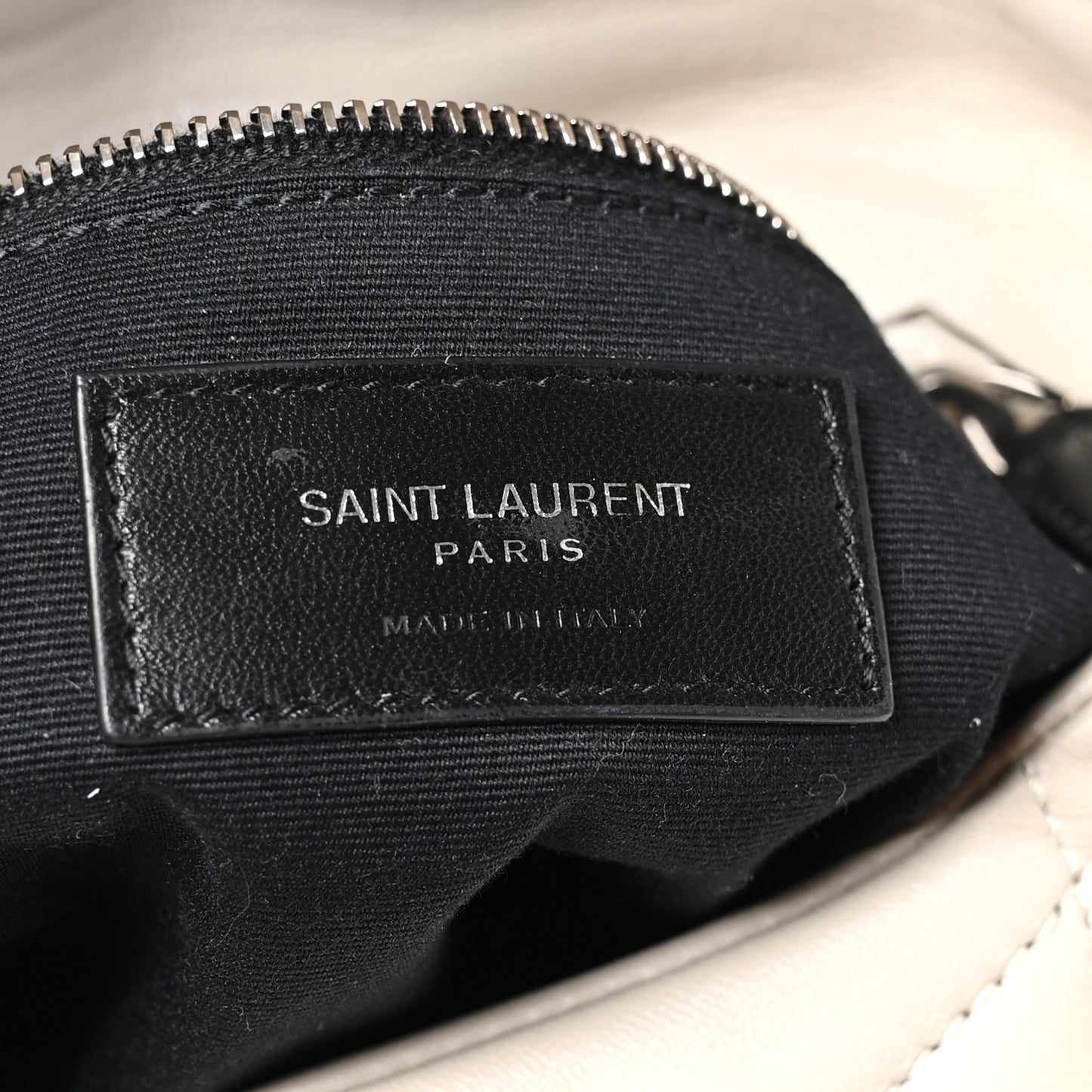 Lambskin Quilted Toy Loulou Puffer Monogram Chain Satchel Crema Soft