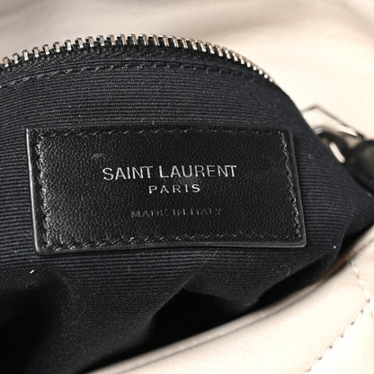 Saint Laurent Lambskin Quilted Toy Loulou Puffer Monogram Chain Satchel Crema Soft 6 of 10
