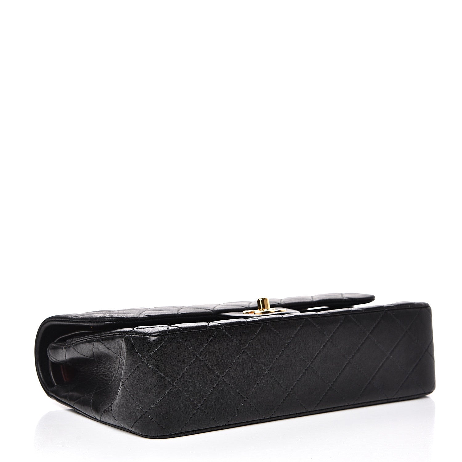 Chanel Lambskin Quilted Medium Double Flap Black 3 of 18