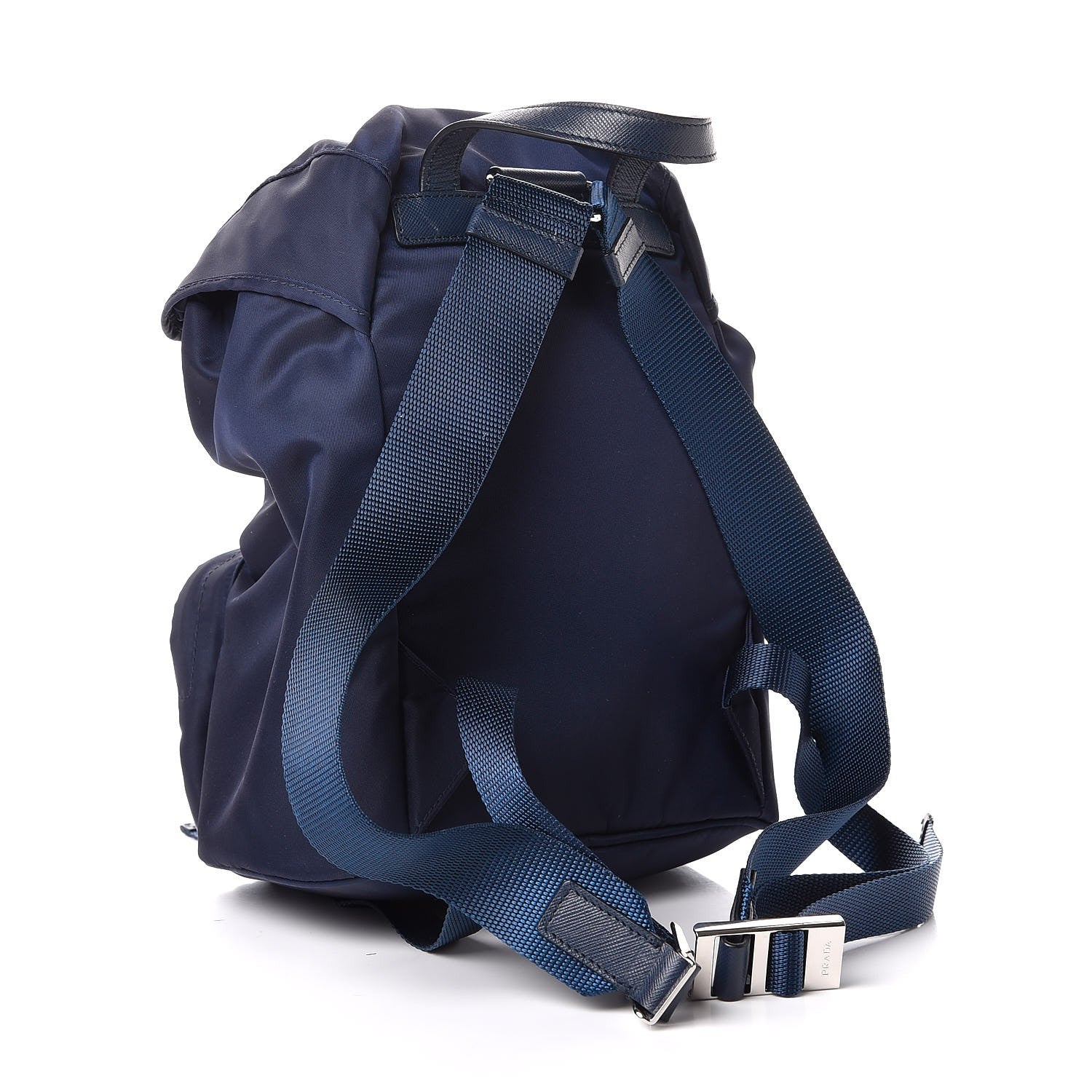 Prada Tessuto Nylon Vela Mini Single Buckle Backpack Baltico 3 of 7