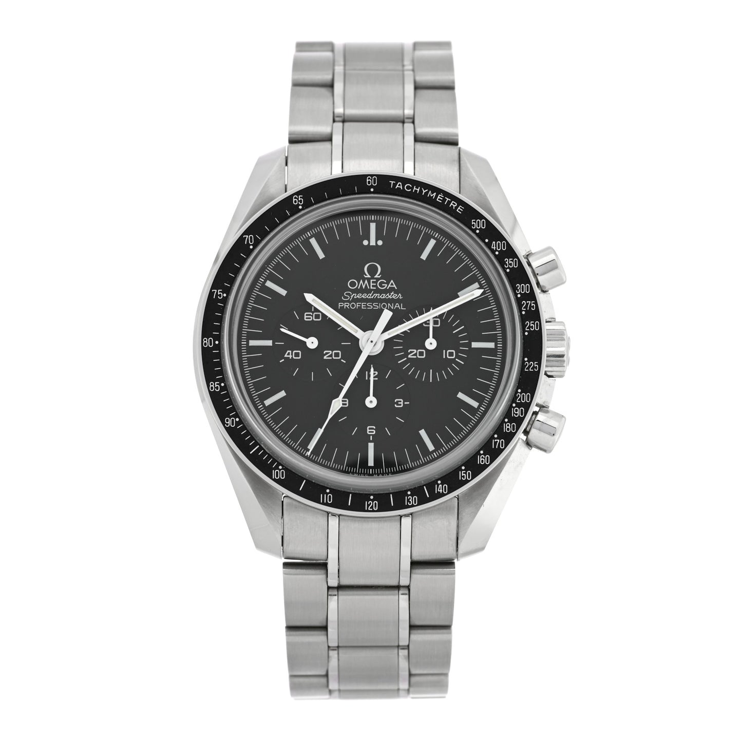 Stainless Steel 42mm Speedmaster Moonwatch Professional Chronograph Manual Winding Watch Black 311.30.42.30.01.006