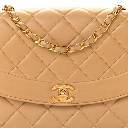 Chanel Lambskin Quilted Medium Single Flap Beige 8 of 15
