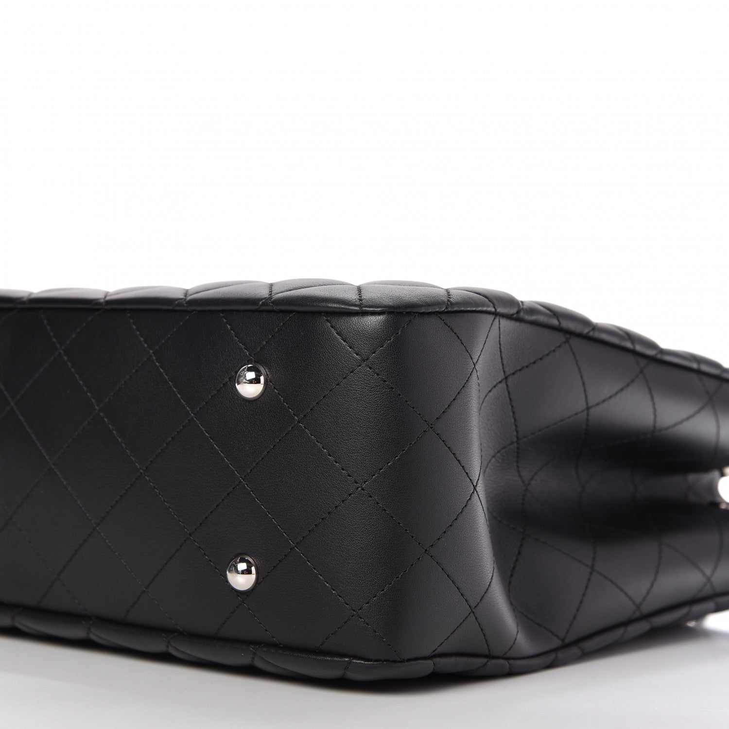 Chanel Calfskin Quilted Large CC Shopping Tote Black 13 of 19