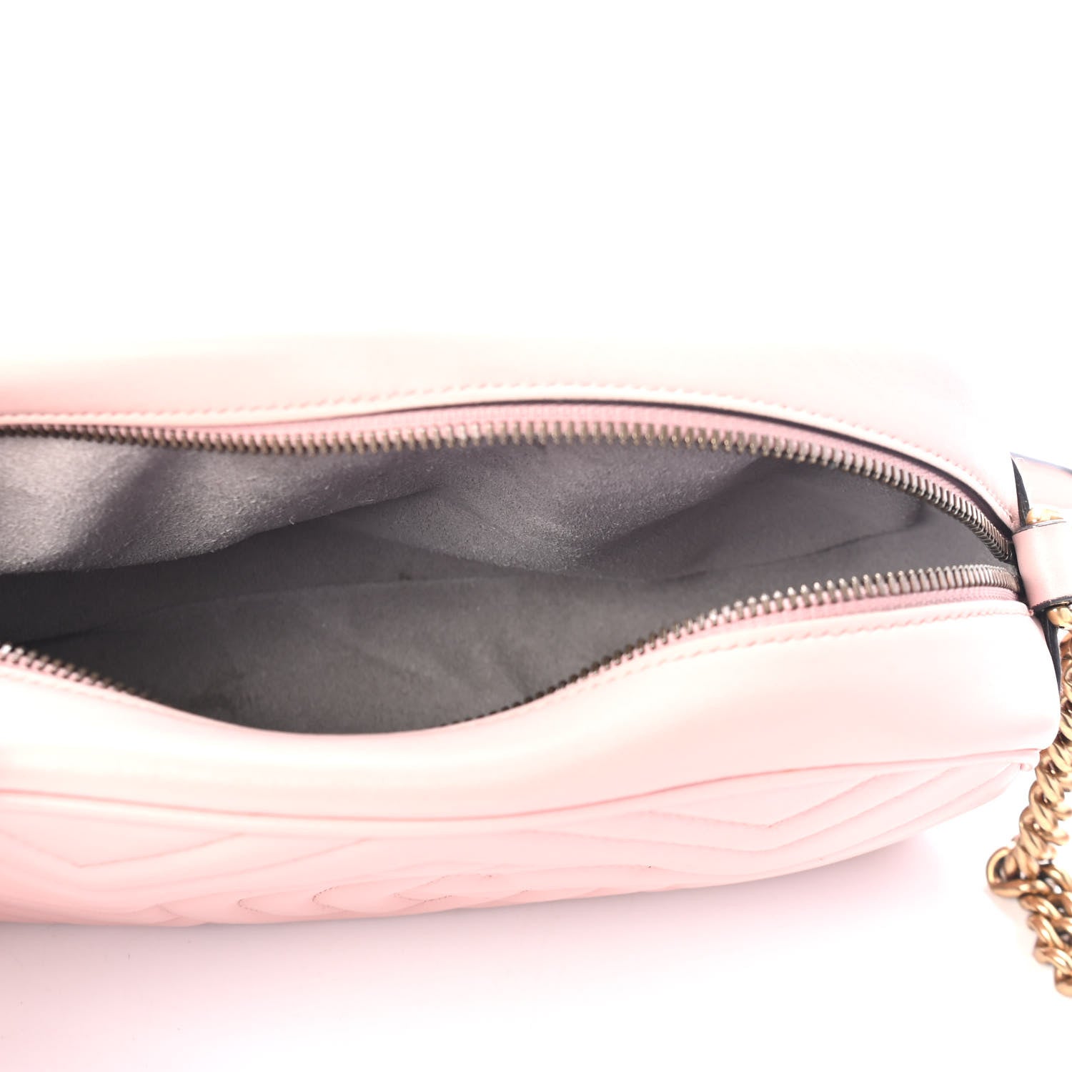 Gucci Calfskin Matelasse Small GG Marmont Chain Shoulder Bag Perfect Pink 4 of 4