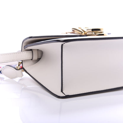 Gucci Calfskin Mini Sylvie Top Handle Bag White 6 of 10