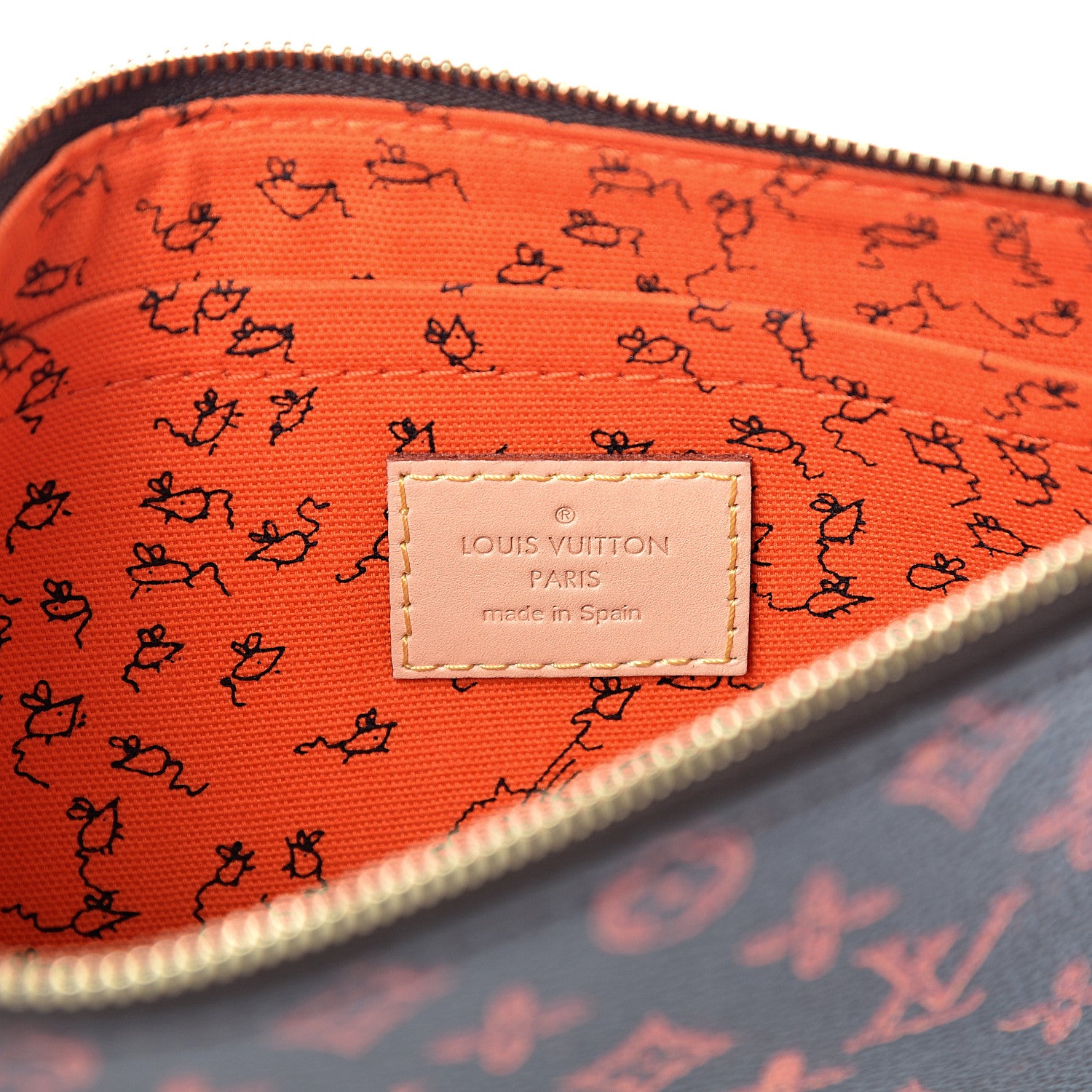 Louis Vuitton Catogram Neverfull MM GM Pochette Marron 5 of 6