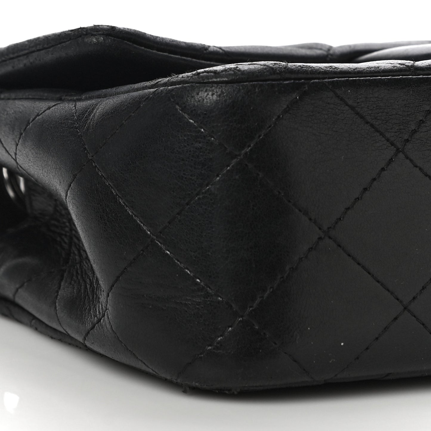 Lambskin Quilted Valentine Charms Mini Rectangular Flap Black
