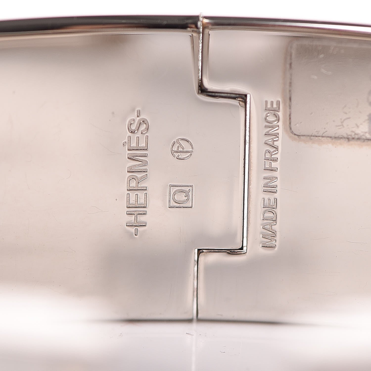 Hermes Enamel Wide Clic Clac H Bracelet GM Bleu Turquin 4 of 6
