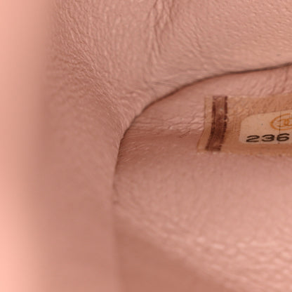 Chanel Calfskin Chevron Quilted Jumbo Double Flap Light Pink 6 of 10