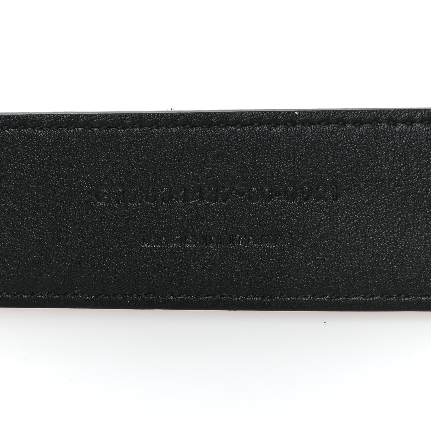 Saint Laurent Suede Monogram Square Buckle Belt 80 32 Black 4 of 5