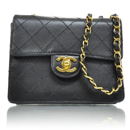 Chanel Caviar Diamond Stitched Mini Flap Black 1 of 9