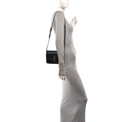 Saint Laurent Smooth Calfskin Small Solferino Satchel Black 2 of 9