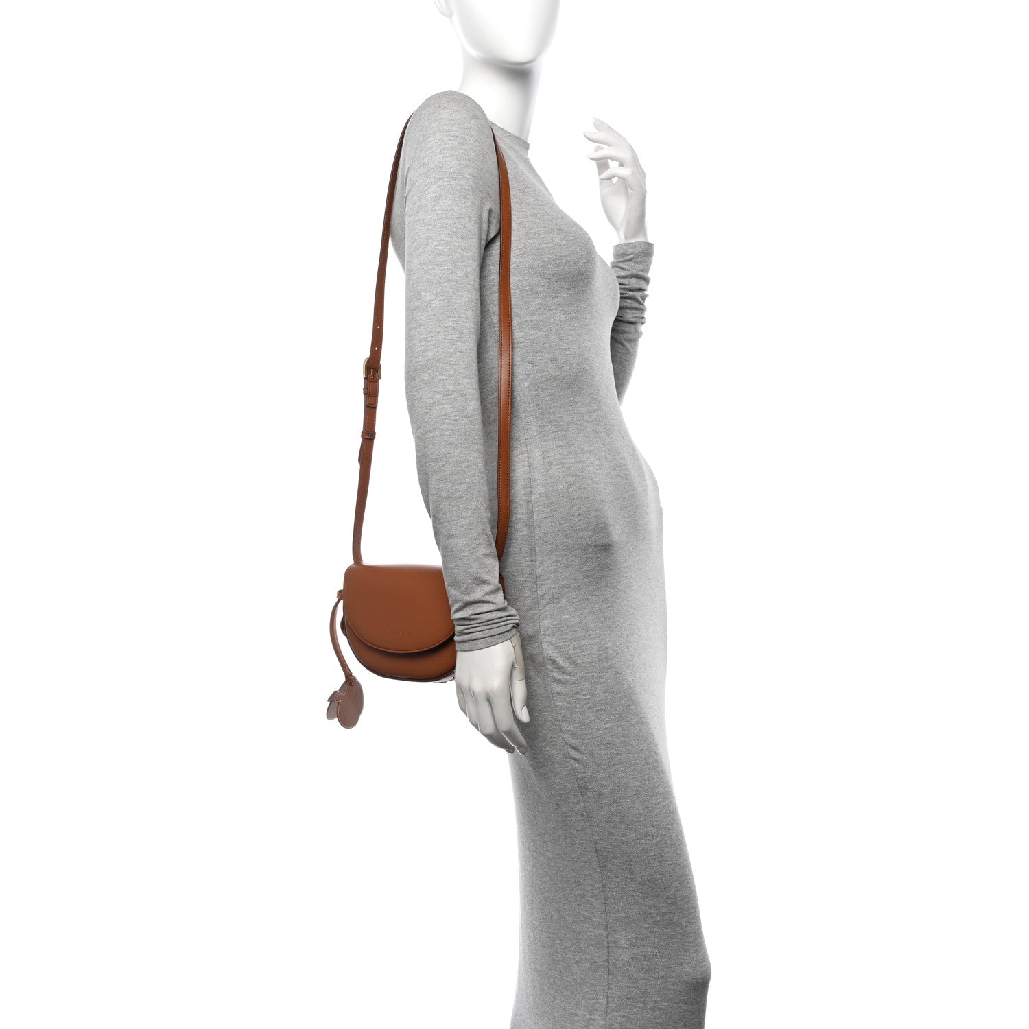 Stella McCartney Uppeal Small Frayme Whipstitch Shoulder Bag Tan Brown 2 of 10
