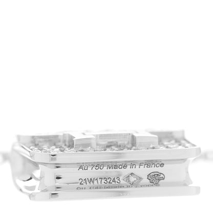 Hermes 18K White Gold Diamond Constance Amulettes Pendant Necklace 6 of 7