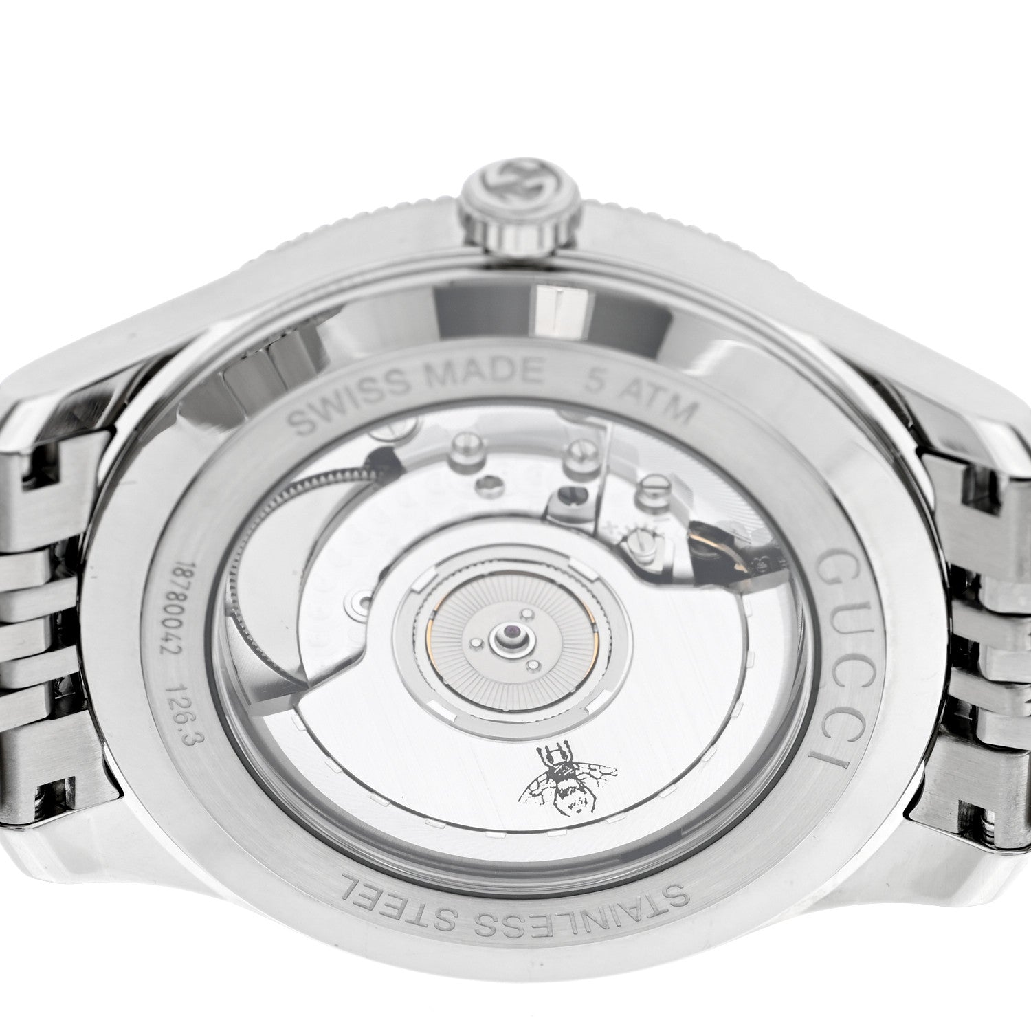 Gucci Stainless Steel 40mm G-Timeless Charm Automatic Watch 4 of 5