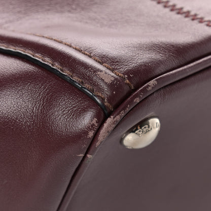 Prada Soft Calf Tote Granato 11 of 14