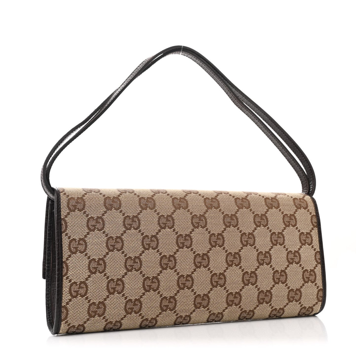 Monogram Bamboo Bar Clutch Dark Brown