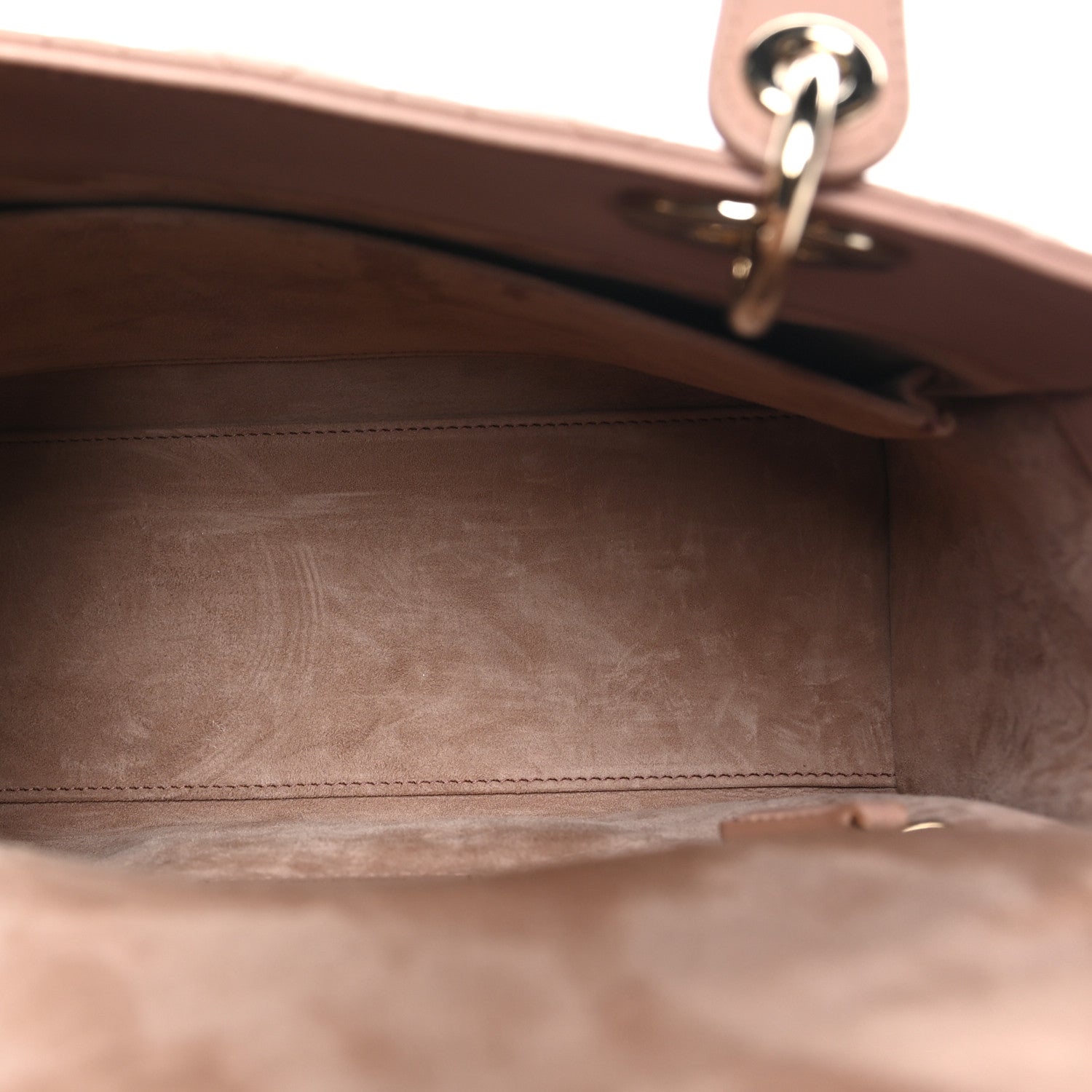 Christian Dior Lambskin Cannage Medium Lady Dior Bois de Rose 5 of 10