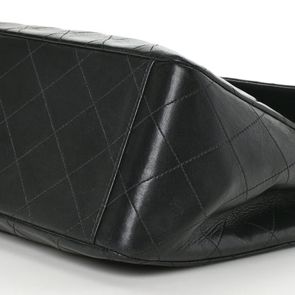 Chanel Lambskin Quilted XL Jumbo Single Flap Black 9 of 9