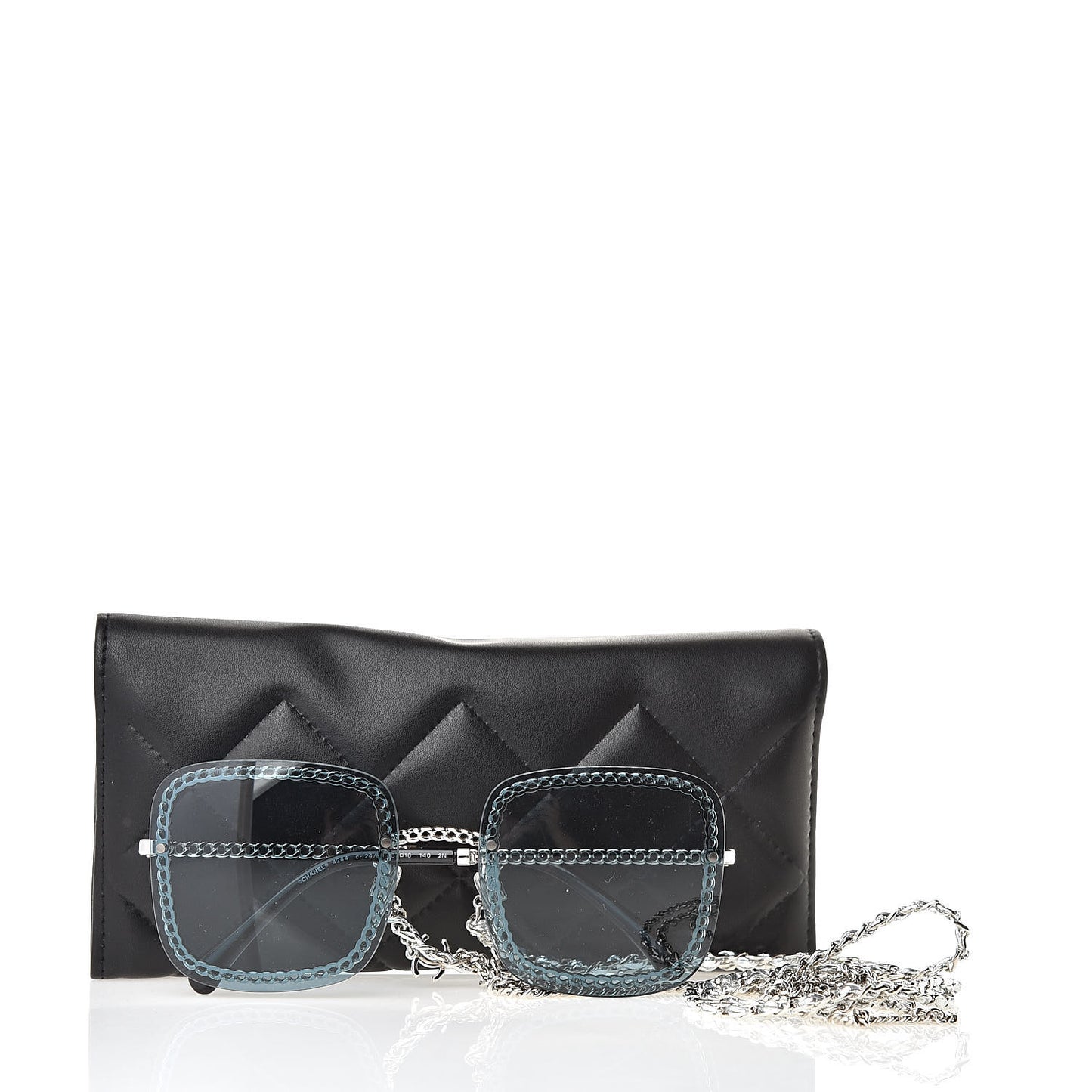 Chain Square Sunglasses 4244 Blue