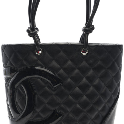 Chanel Calfskin Quilted Medium Cambon Tote Black 8 of 11