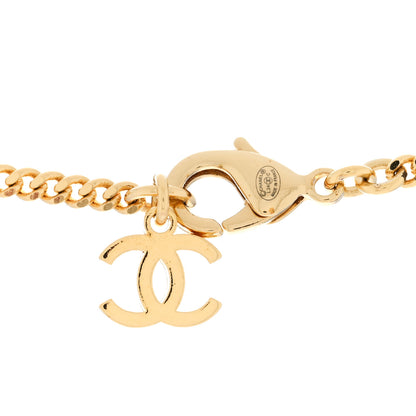 Chanel Metal Resin Chain CC Choker Gold Pink 4 of 5
