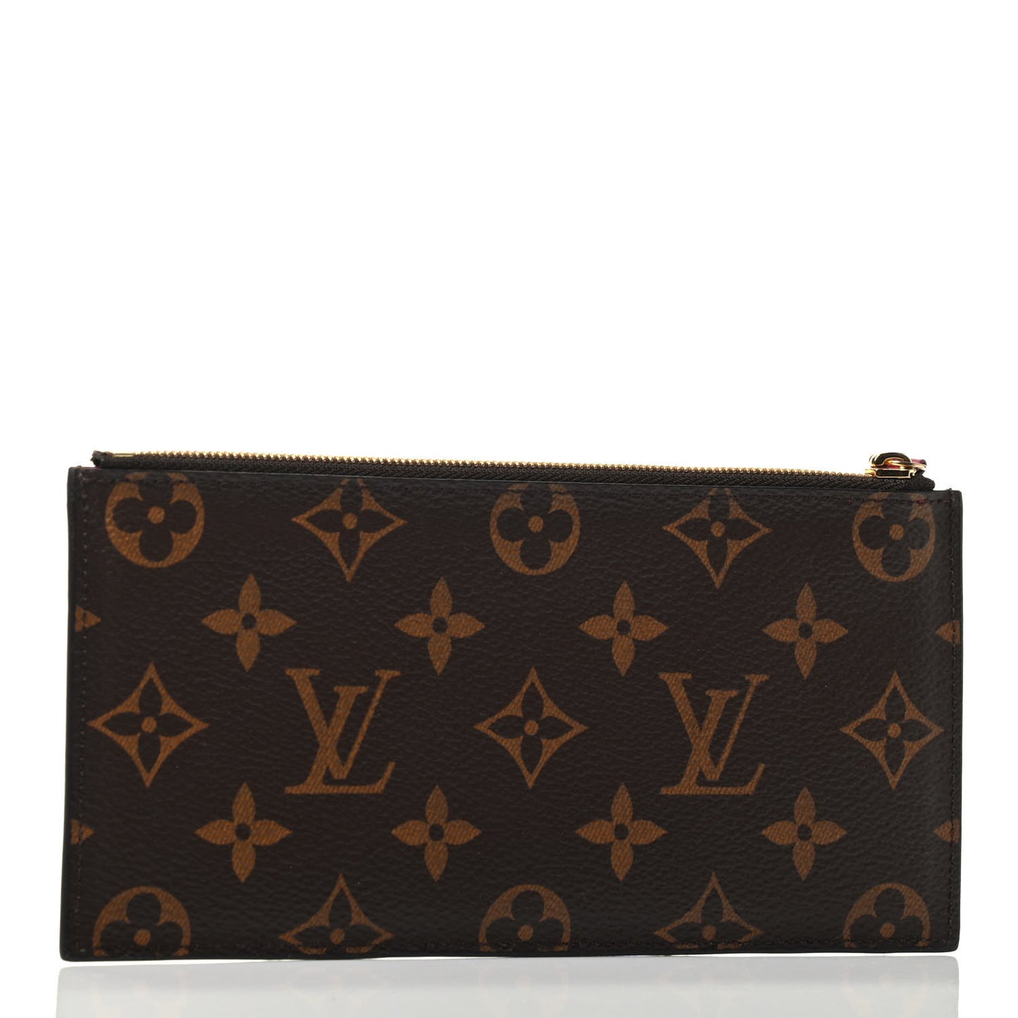 Monogram Felicie Chain Wallet Zippered Insert Fuchsia
