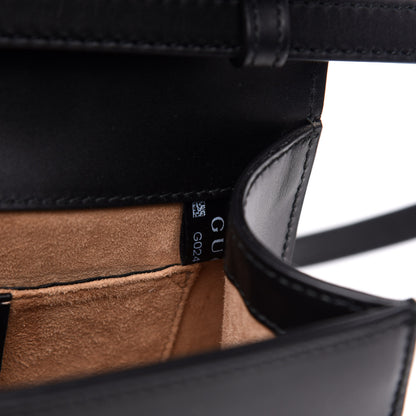 Gucci Calfskin Mini Sylvie Top Handle Bag Black 6 of 12