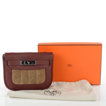 Hermes Swift Veau Doblis Mini Sac Berline 21 Rouge H 11 of 14
