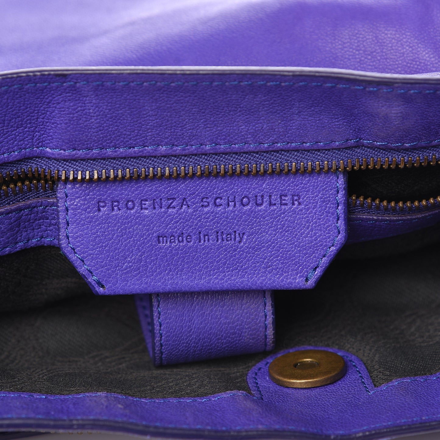 Lambskin Medium PS1 Satchel Purple Rain