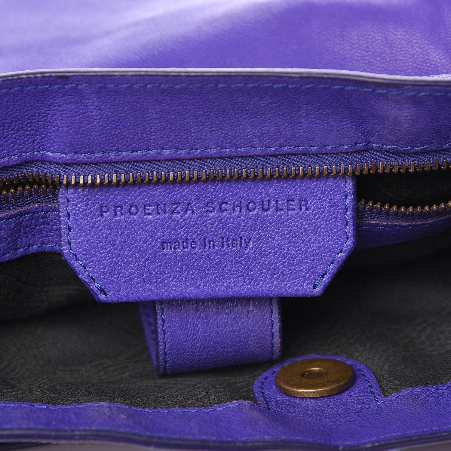 Proenza Schouler Lambskin Medium PS1 Satchel Purple Rain 6 of 15