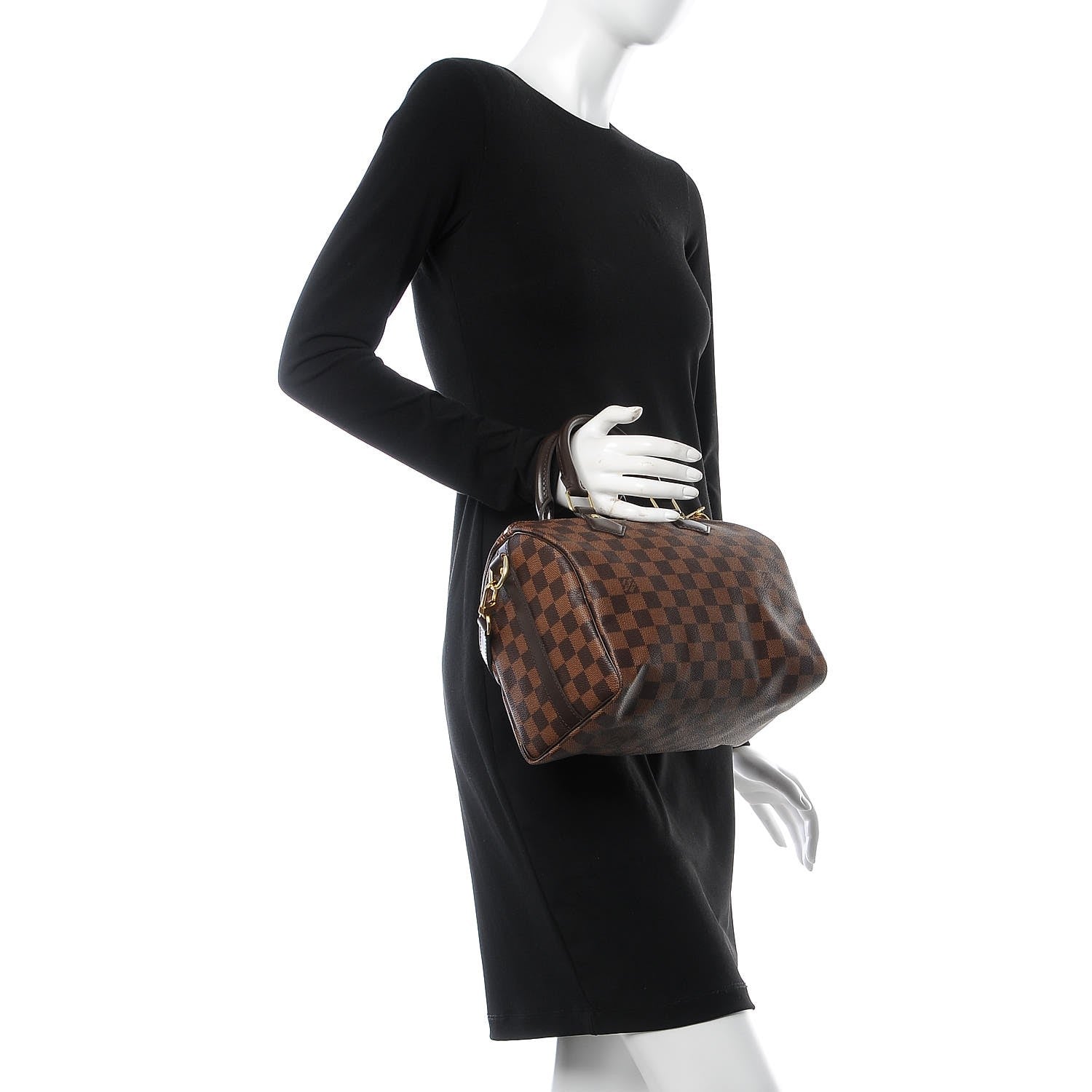 Louis Vuitton Damier Ebene Speedy Bandouliere 25 3 of 10