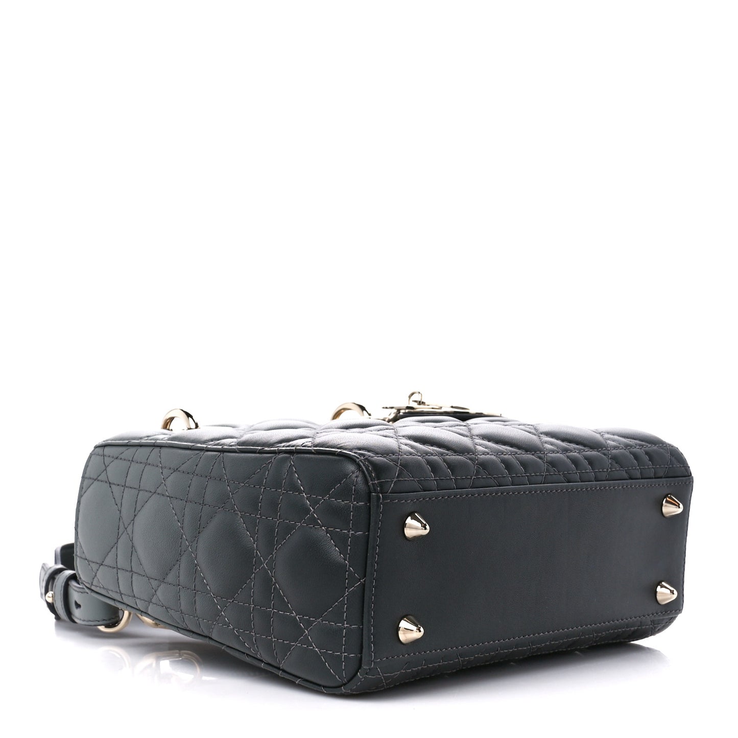Lambskin Cannage Gradient Small My ABCDior Lady Dior Grey