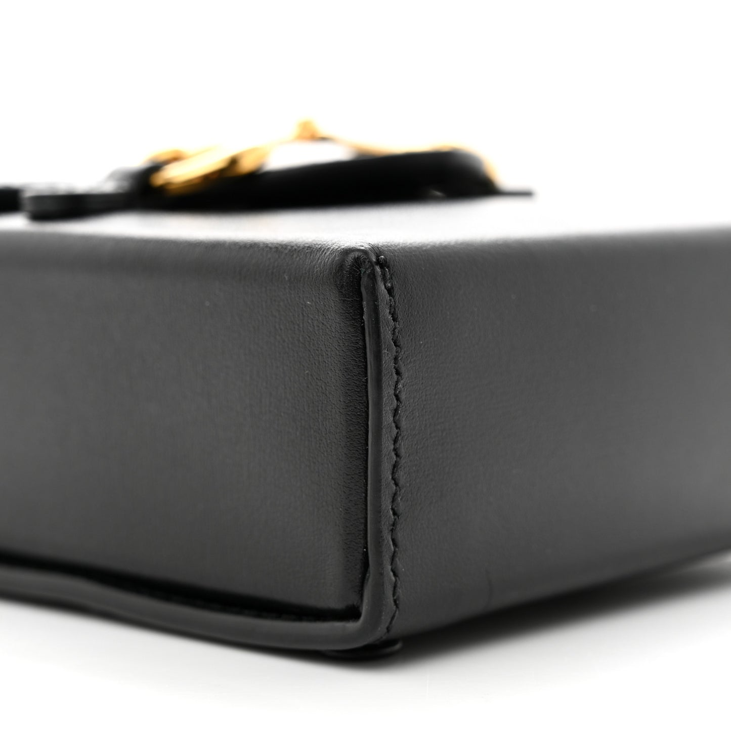 Boarded Plutone Calfskin Mini Horsebit 1955 Crossbody Bag Black