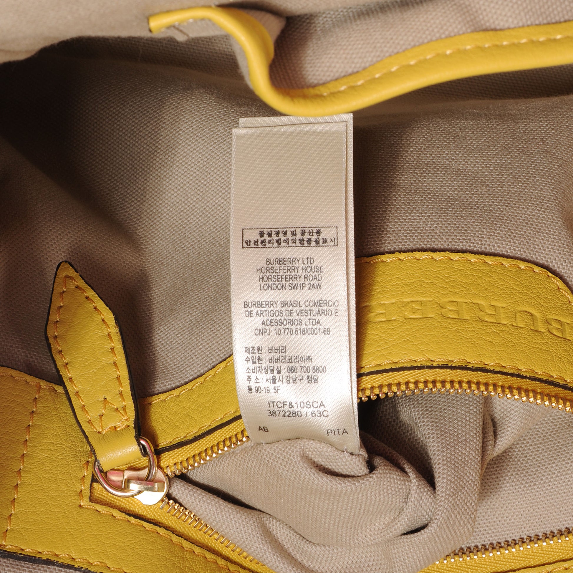 Burberry House Check Canterbury Hobo Yellow 9 of 11