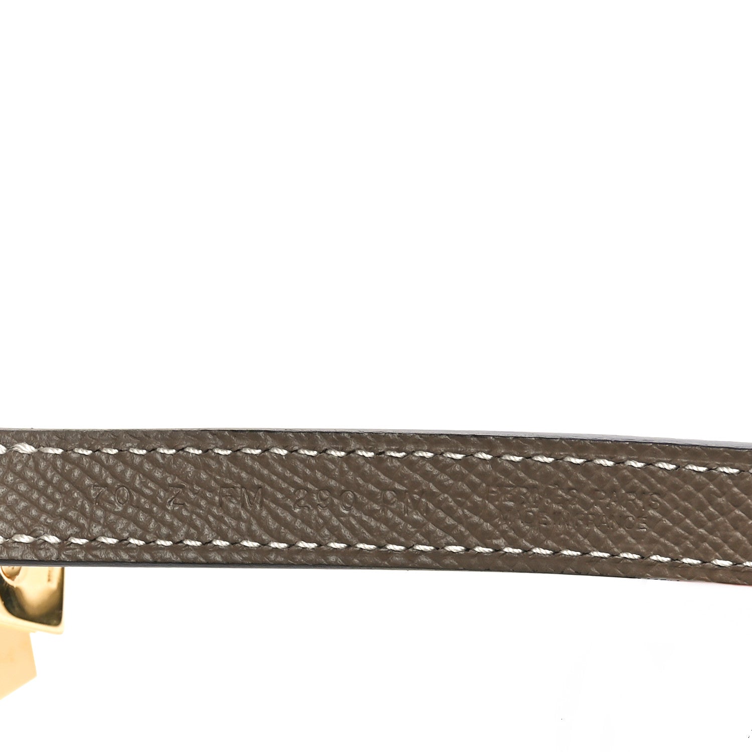 Hermes Epsom Swift 13mm Lucky 15 Belt 70 28 Etoupe Nata 3 of 6