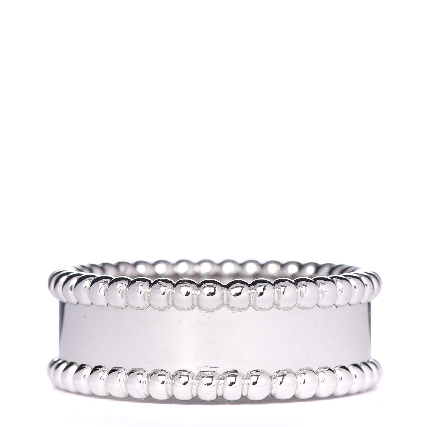 18K White Gold Perlee Signature Ring 57 8