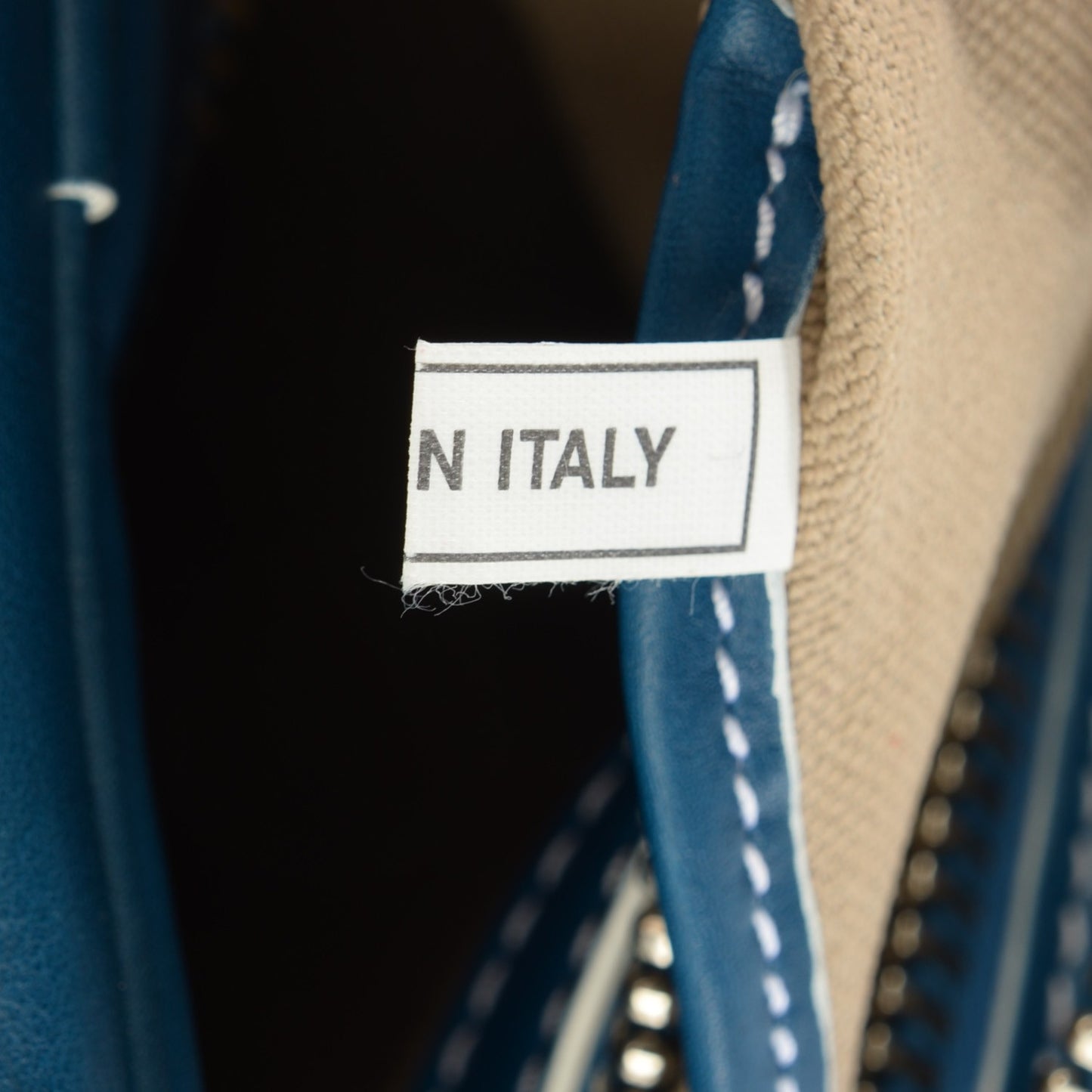 Calfskin Venetia Satchel Blue