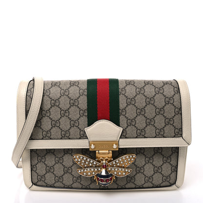 Gucci GG Supreme Monogram Medium Queen Margaret Shoulder Bag Mystic White 1 of 11