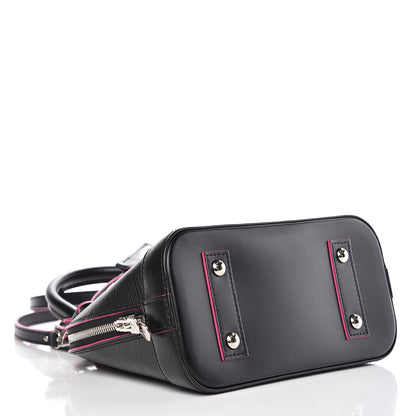 Louis Vuitton Epi Alma BB Black Hot Pink 4 of 14