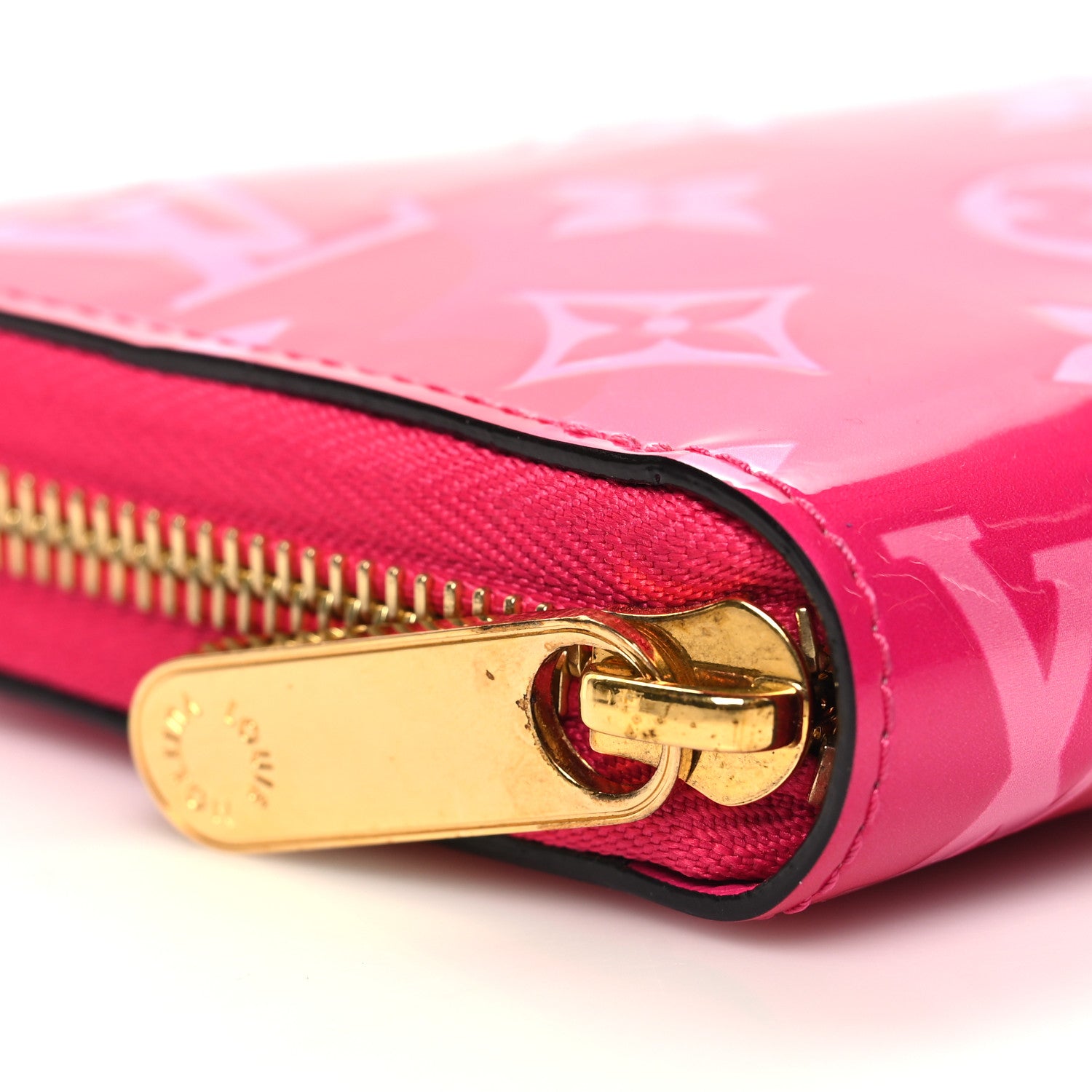 Louis Vuitton Vernis Valentine Zippy Wallet Fuchsia 7 of 8