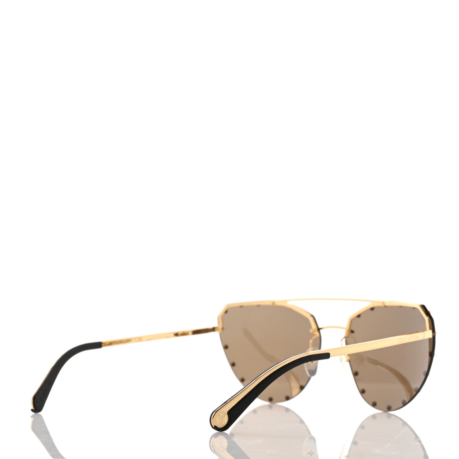 Louis Vuitton The Party Aviator Gradient Sunglasses Z0983E Brown 4 of 9