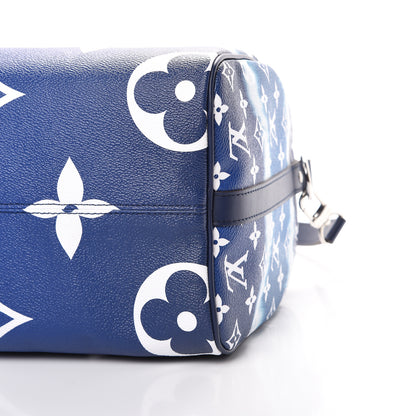 Louis Vuitton Monogram Escale Speedy Bandouliere 30 Blue 10 of 12