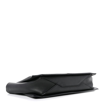Celine Smooth Calfskin Tri-Fold Clutch on Chain Black 4 of 9