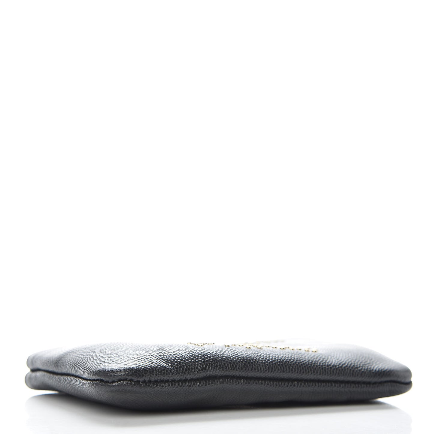 Caviar Studded Deauville Cosmetic Pouch Black