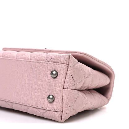 Chanel Caviar Quilted Mini Coco Handle Flap Pink 10 of 10