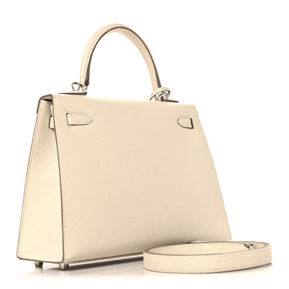 Hermes Epsom Kelly Sellier 25 Craie 2 of 12