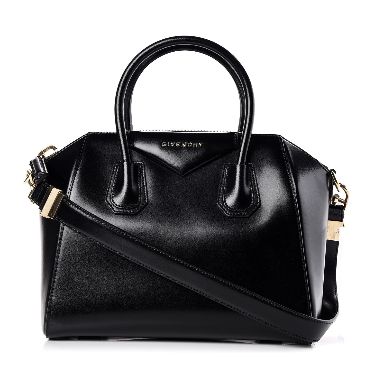 Givenchy Shiny Lord Calfskin Small Antigona Black 1 of 13