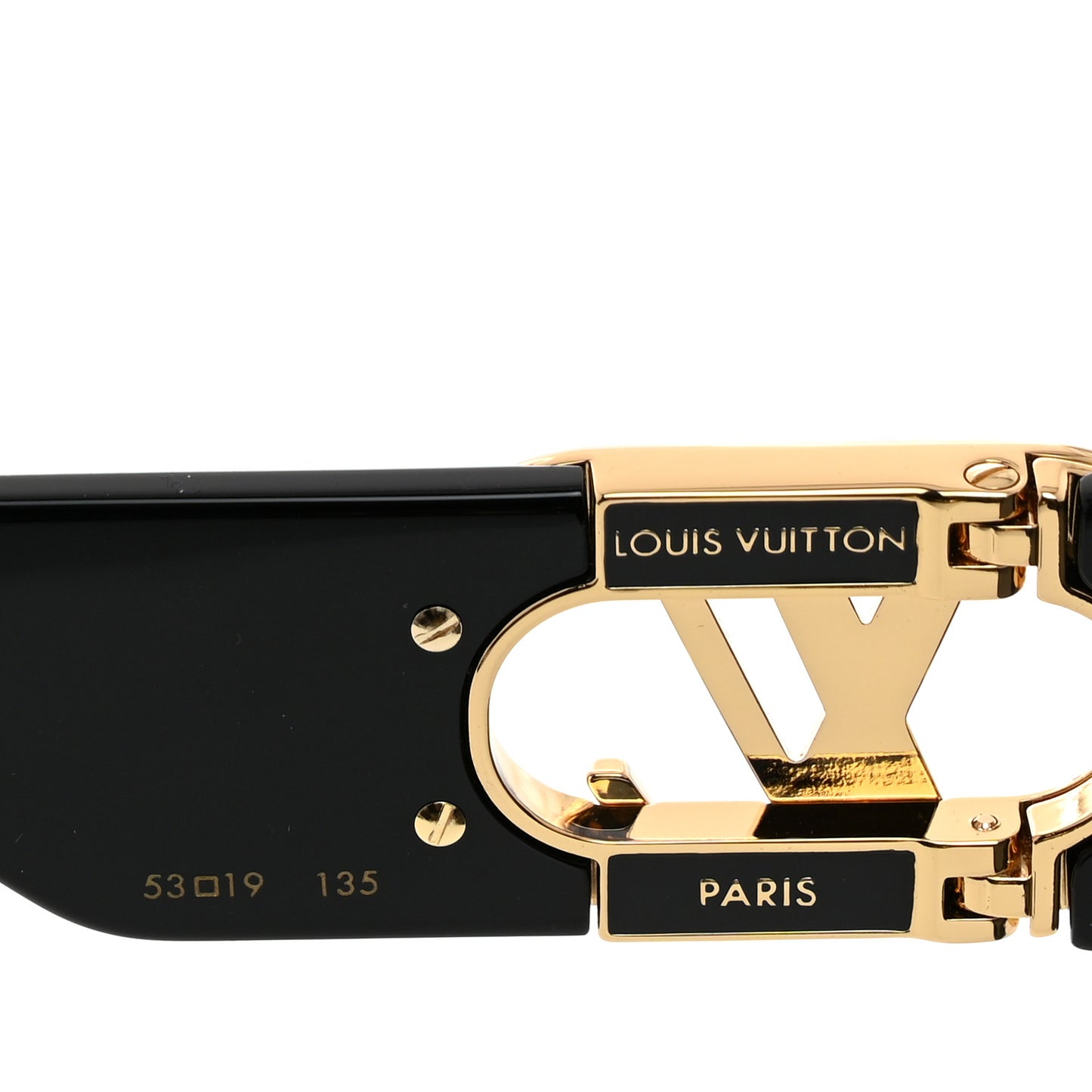 Acetate LV Link Square Sunglasses Z1478E Black