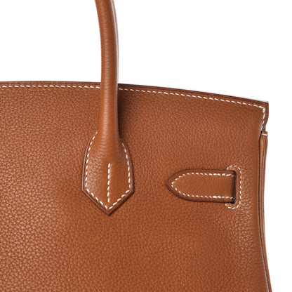 Hermes Natural Barenia Faubourg Birkin 30 Fauve 14 of 35